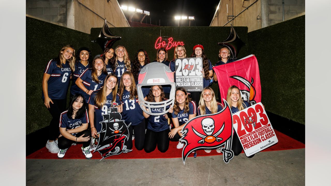 2023 Tampa Bay Buccaneers Foundation Girls Flag Football Preseason Classic  Kickoff Night Gallery