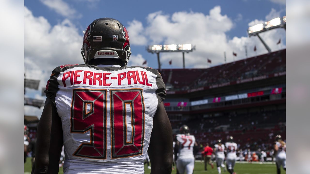 NFL Tampa Bay Buccaneers (Jason Pierre-Paul) Men's Game Football Jersey.