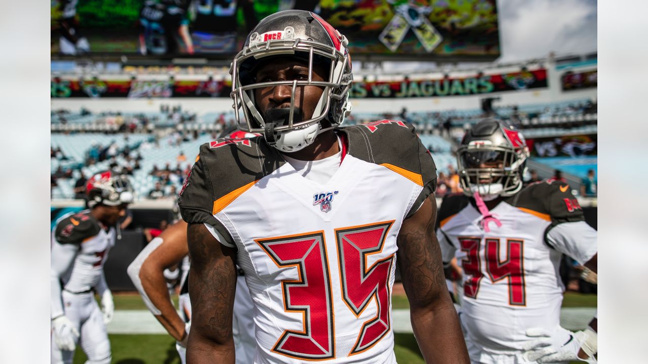 June 11, 2023, Tampa, Florida, USA: Tampa Bay Buccaneers cornerback Jamel  Dean (35) attends the Bucc