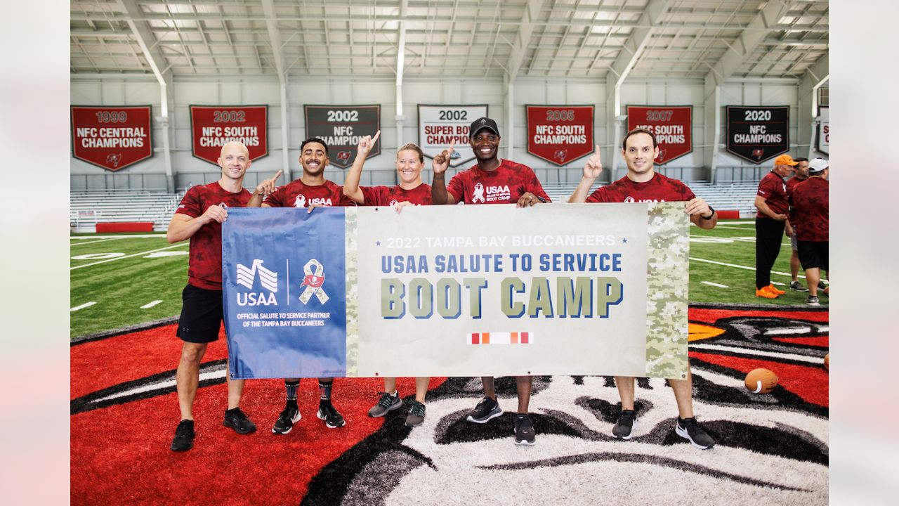 PHOTOS: Panthers, USAA host 2022 Salute to Service boot camp