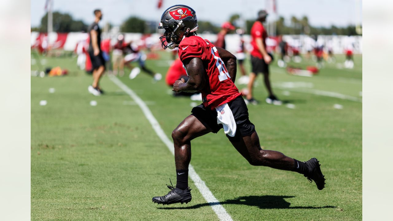 WR Rakim Jarrett Shows Athleticism and Says Baker Mayfield is