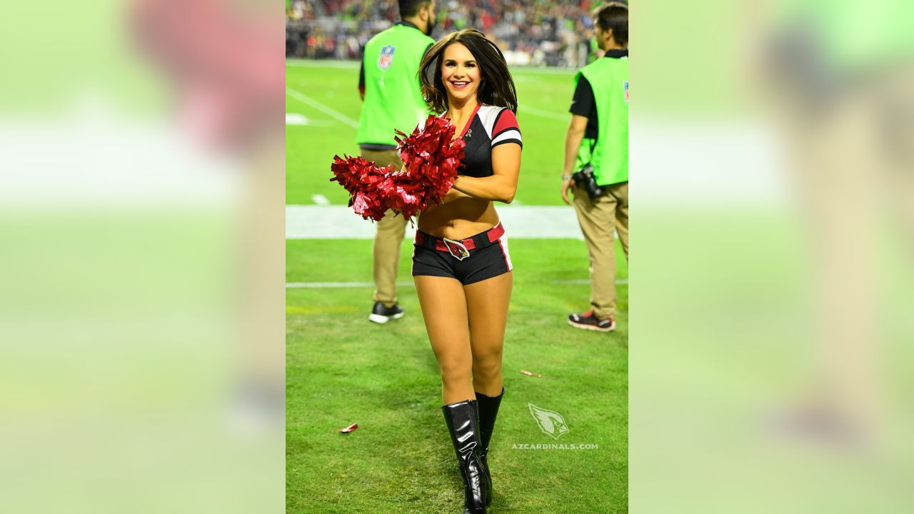 Cardinals Cheerleaders In Color Rush Uniforms