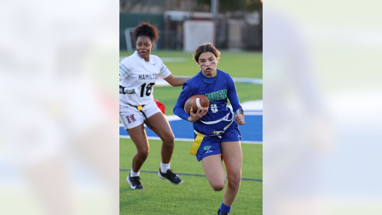 Gwinnett girls flag football teams play exhibition game Saturday