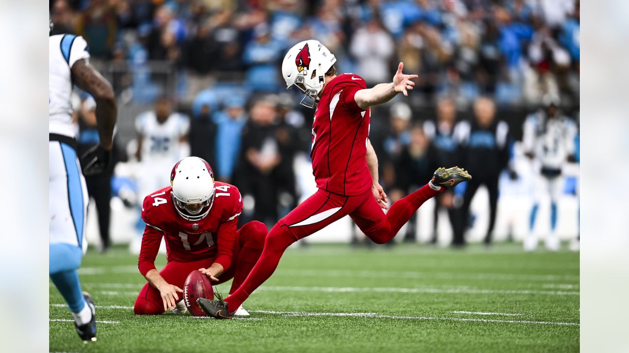 Arizona Cardinals defense forces three turnovers and harrasses Baker  Mayfield during 26-16 win in Carolina