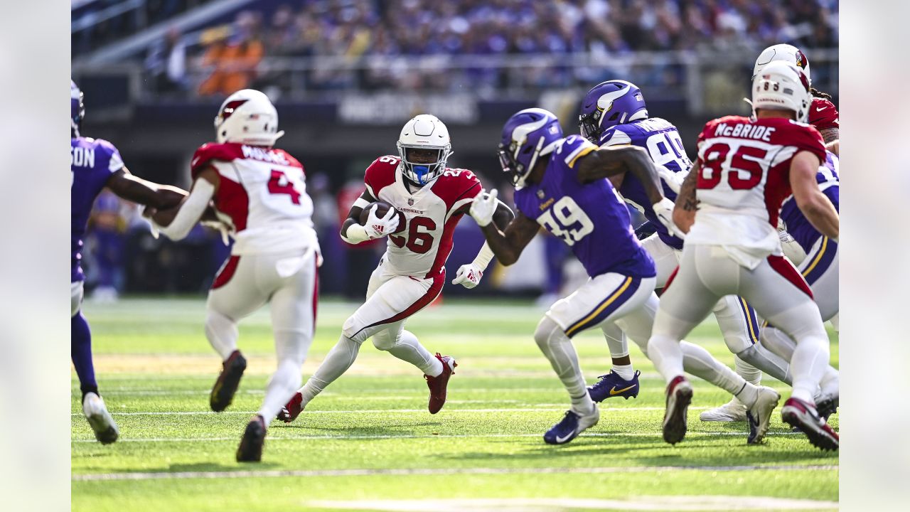 Arizona Cardinals tight end Maxx Williams (87) against the Minnesota  Vikings during the second half of an NFL football game, Sunday, Sept. 19,  2021, in Glendale, Ariz. (AP Photo/Ross D. Franklin Stock