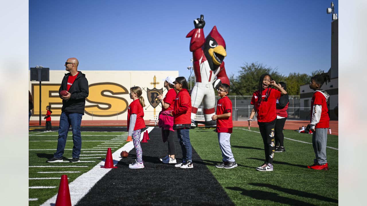 Pinon High School cadets posts colors for Arizona Cardinals Game