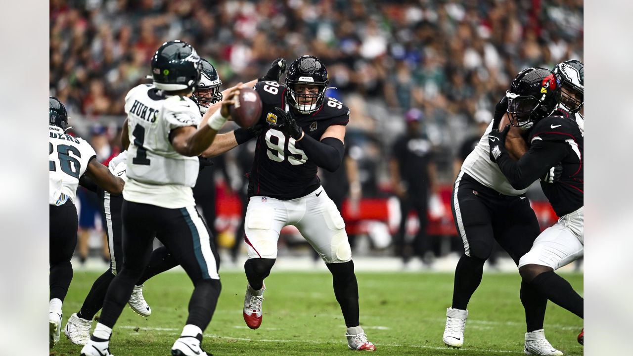 Philadelphia Eagles' K'Von Wallace (42) during the first half of an NFL  football game against the Arizona Cardinals, Sunday, Oct. 9, 2022, in  Glendale, Ariz. (AP Photo/Darryl Webb Stock Photo - Alamy