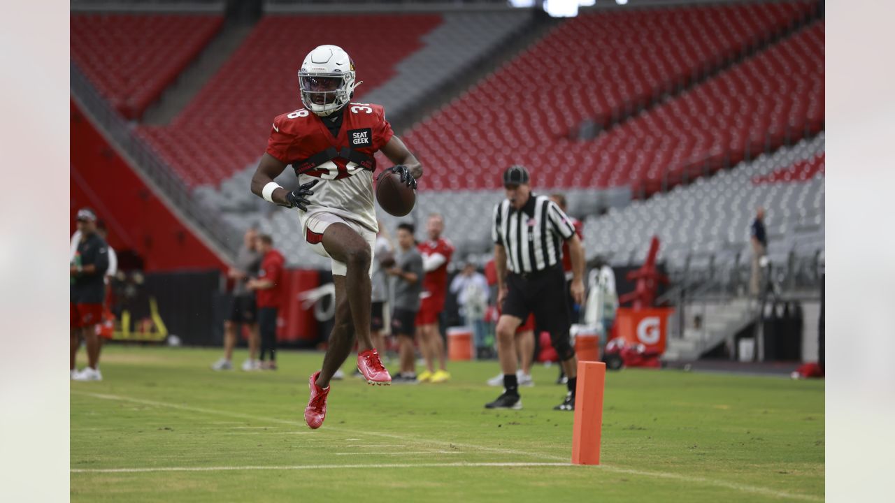 Arizona Cardinals wide receiver Greg Dortch makes a catch during NFL  football training camp Thursday, July 27, 2023, in Glendale, Ariz. (AP  Photo/Ross D. Franklin Stock Photo - Alamy