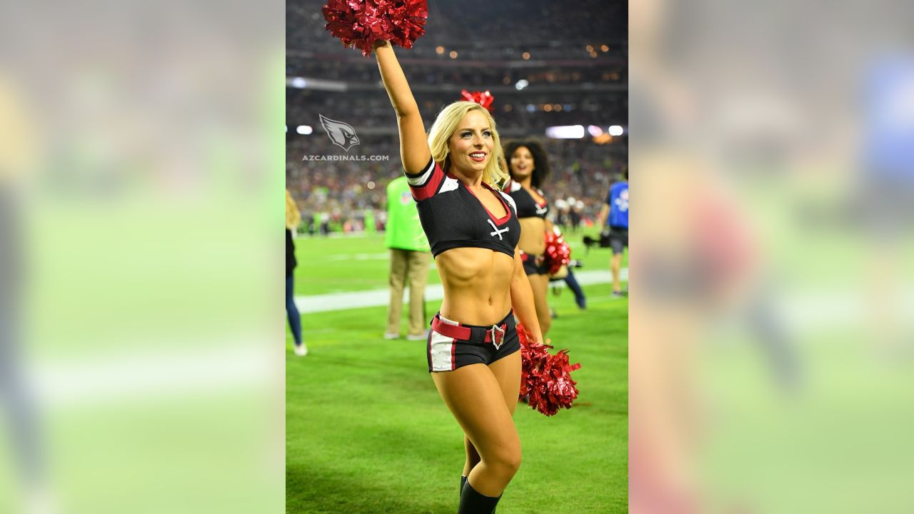 Cardinals Cheerleaders In Color Rush Uniforms