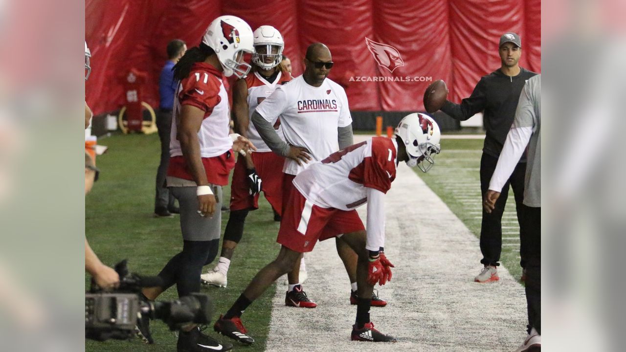 Former Ram Torry Holt Helps Coach Cardinals