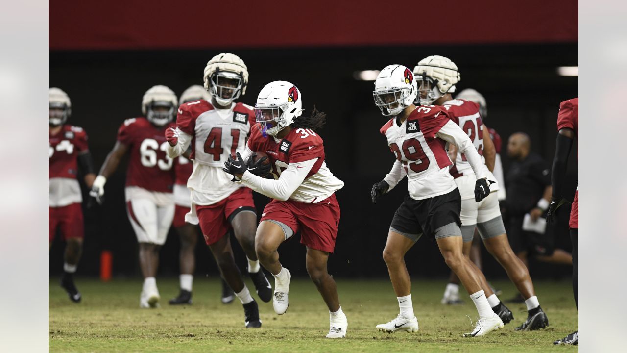 Arizona Cardinals RB Keontay Ingram (No. 30), in practice May 13, 2022