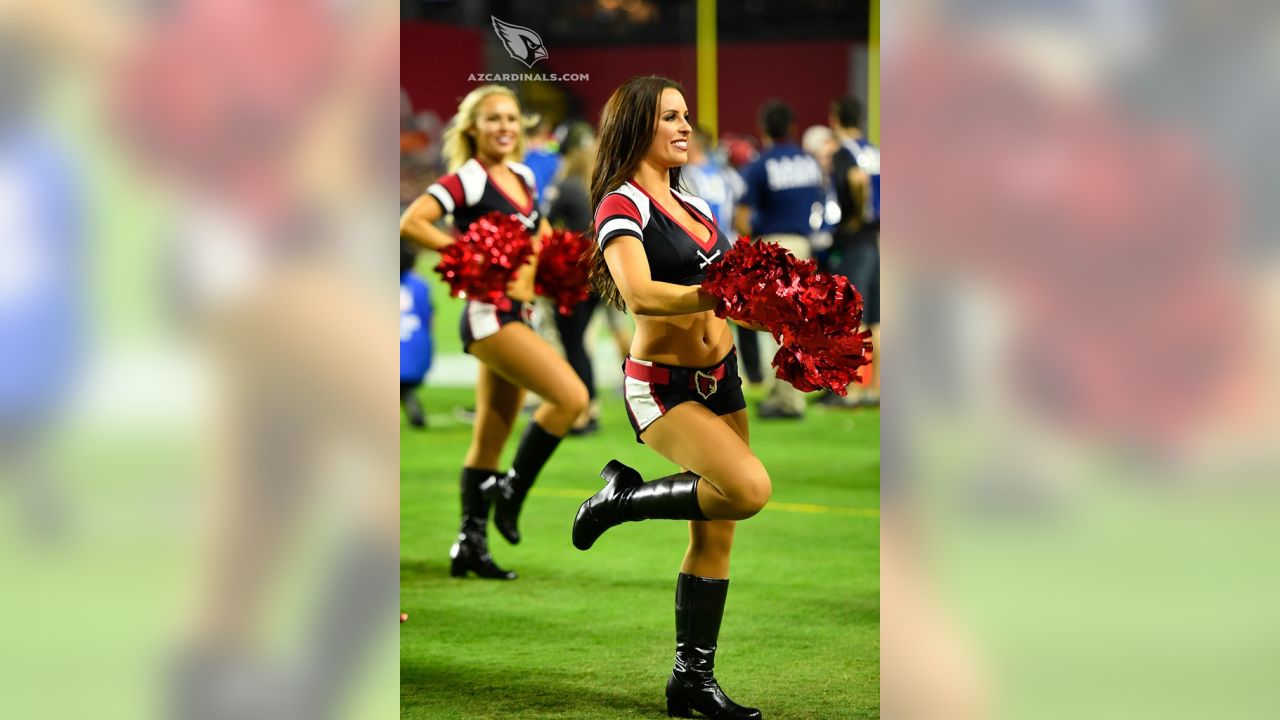 Cardinals Cheerleaders In Color Rush Uniforms