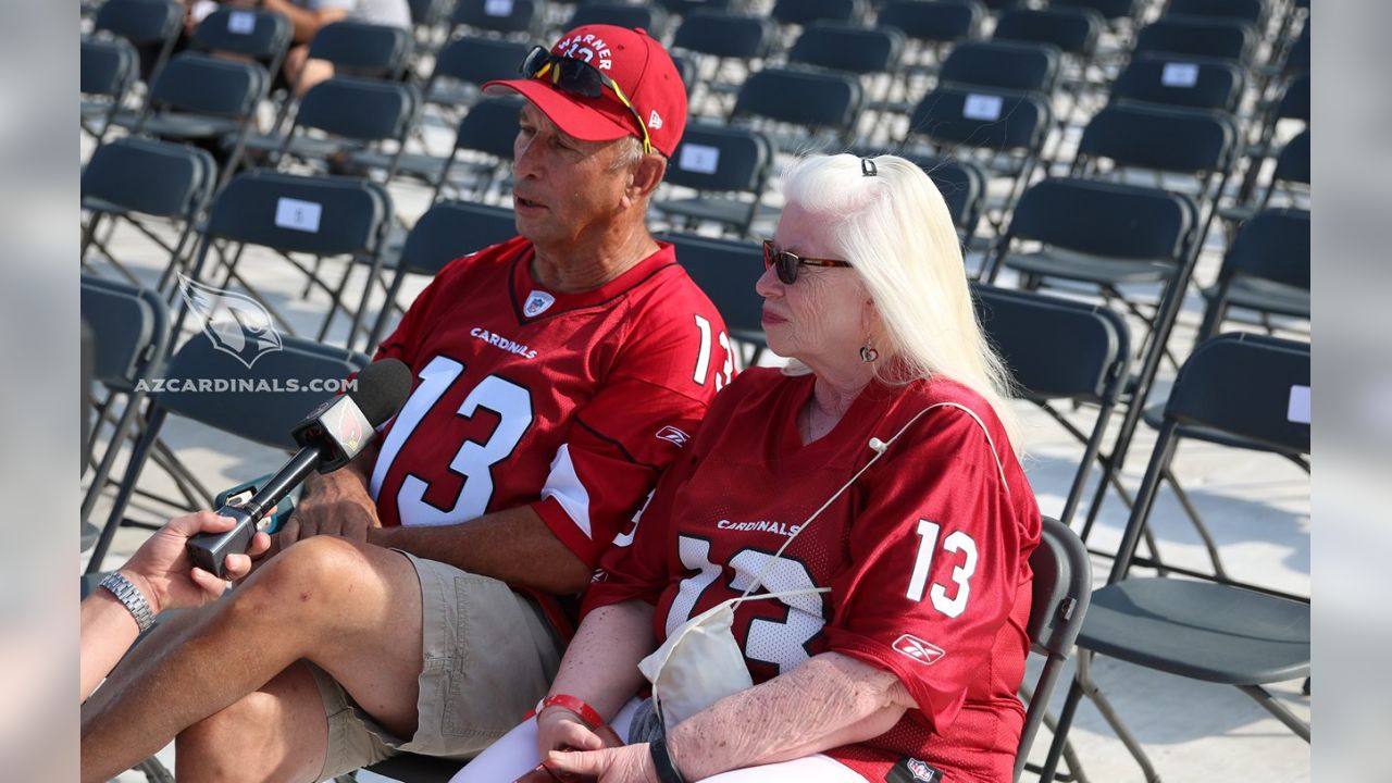 Men's Majestic Kurt Warner Cardinal Arizona Cardinals Hall of Fame