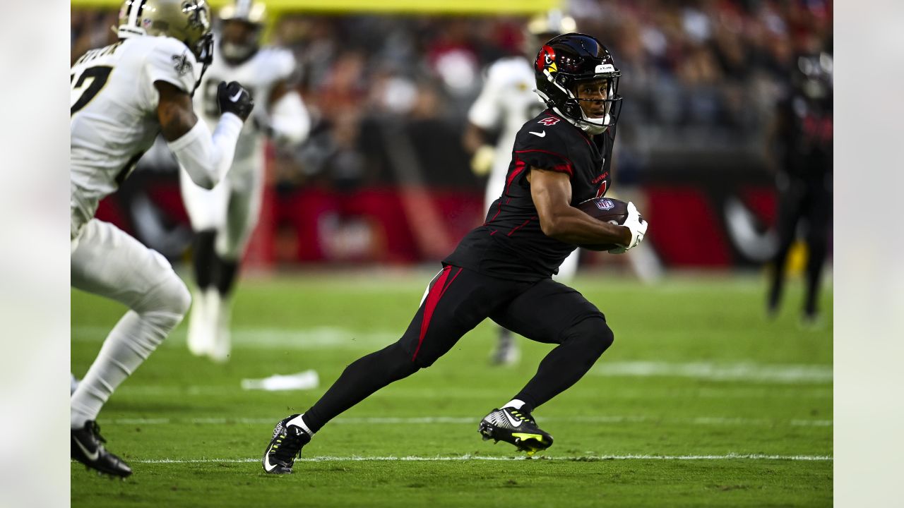 Arizona Cardinals running back Eno Benjamin (26) warms up before an NFL  football game against the New Orleans Saints, Thursday, Oct. 20, 2022, in  Glendale, Ariz. (AP Photo/Rick Scuteri Stock Photo - Alamy