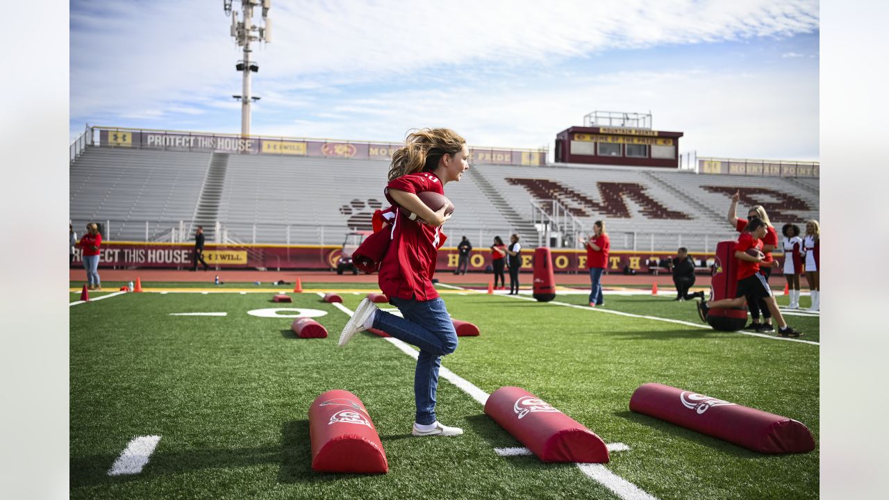 Photos: Arizona Cardinals host Mikey's League youth football camp