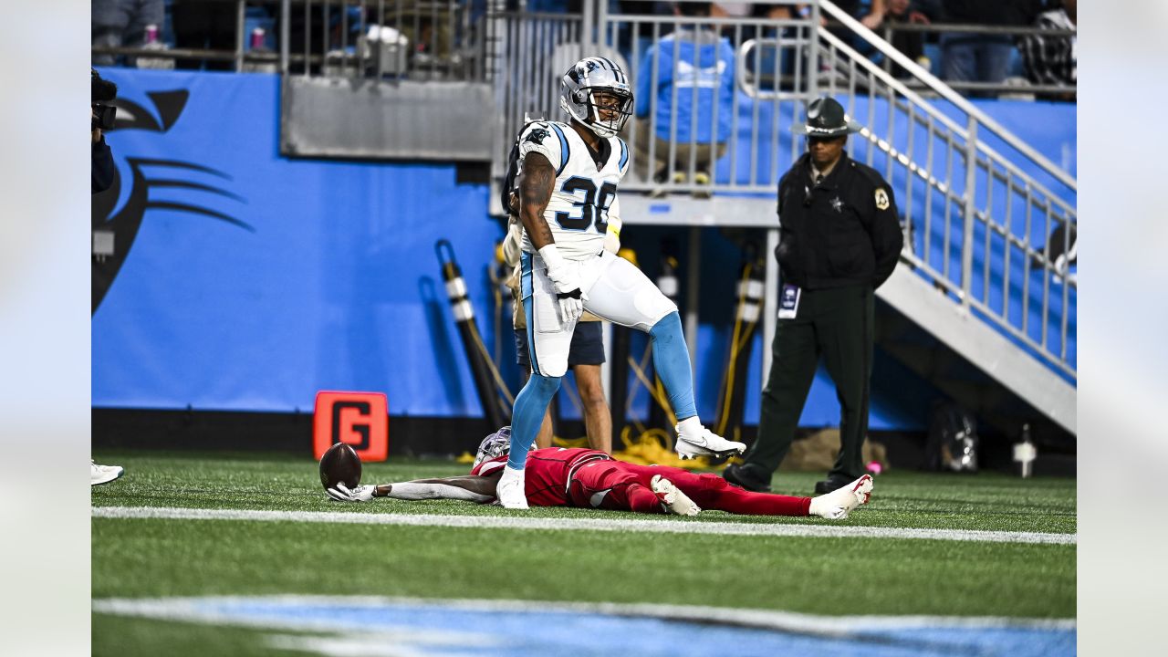 Arizona Cardinals defense forces three turnovers and harrasses Baker  Mayfield during 26-16 win in Carolina