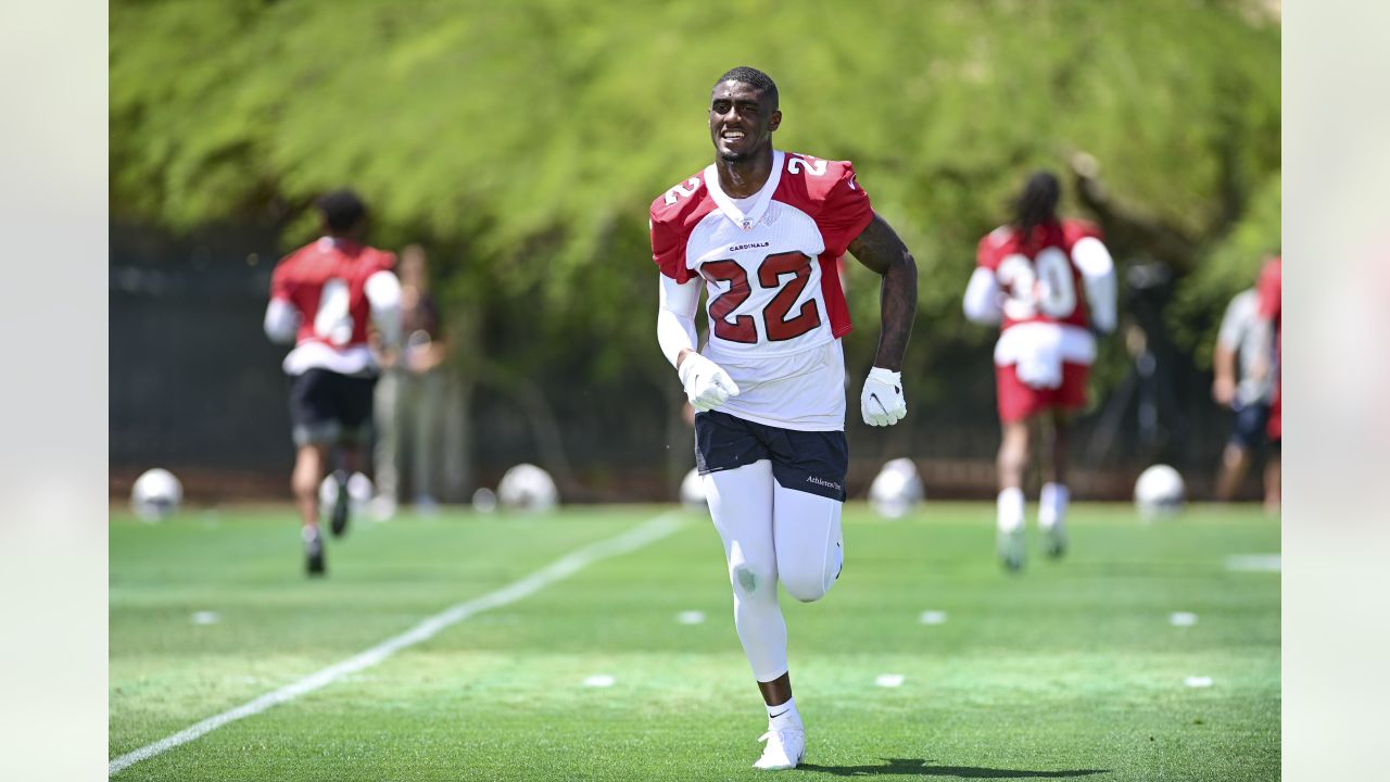 TEMPE, AZ - JUNE 02: Arizona Cardinals safety Deionte Thompson (22) looks  on during the Arizona Card