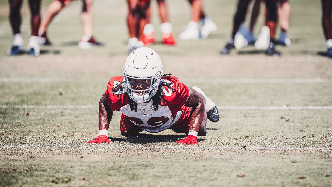 Arizona Cardinals running back Keaontay Ingram morphs into a human