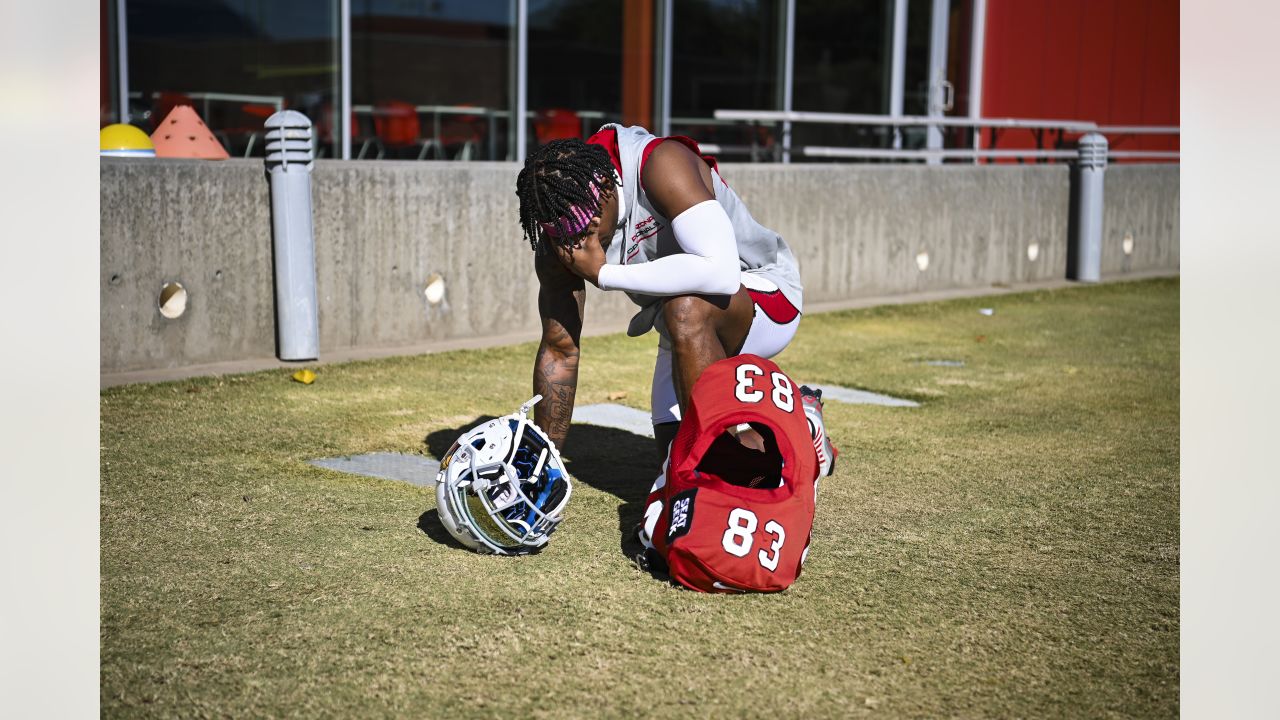 Budda Baker returns with smile, punch for training camp practices