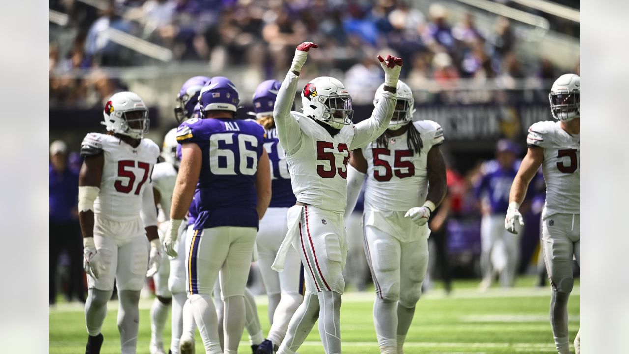 Arizona Cardinals quarterback Clayton Tune (15) throws against the  Minnesota Vikings during the first half of an NFL preseason football game,  Saturday, Aug. 26, 2023, in Minneapolis. (AP Photo/Bruce Kluckhohn Stock  Photo - Alamy