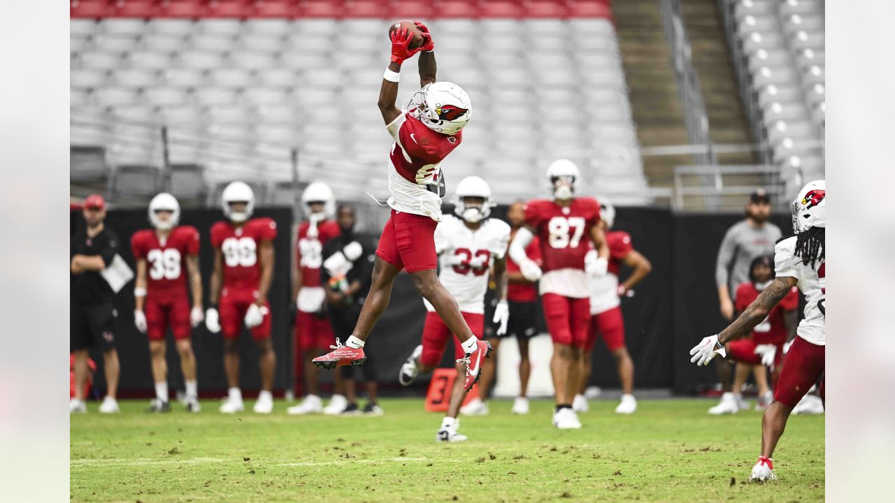 Arizona Cardinals wide receiver Greg Dortch makes a catch during NFL  football training camp Thursday, July 27, 2023, in Glendale, Ariz. (AP  Photo/Ross D. Franklin Stock Photo - Alamy