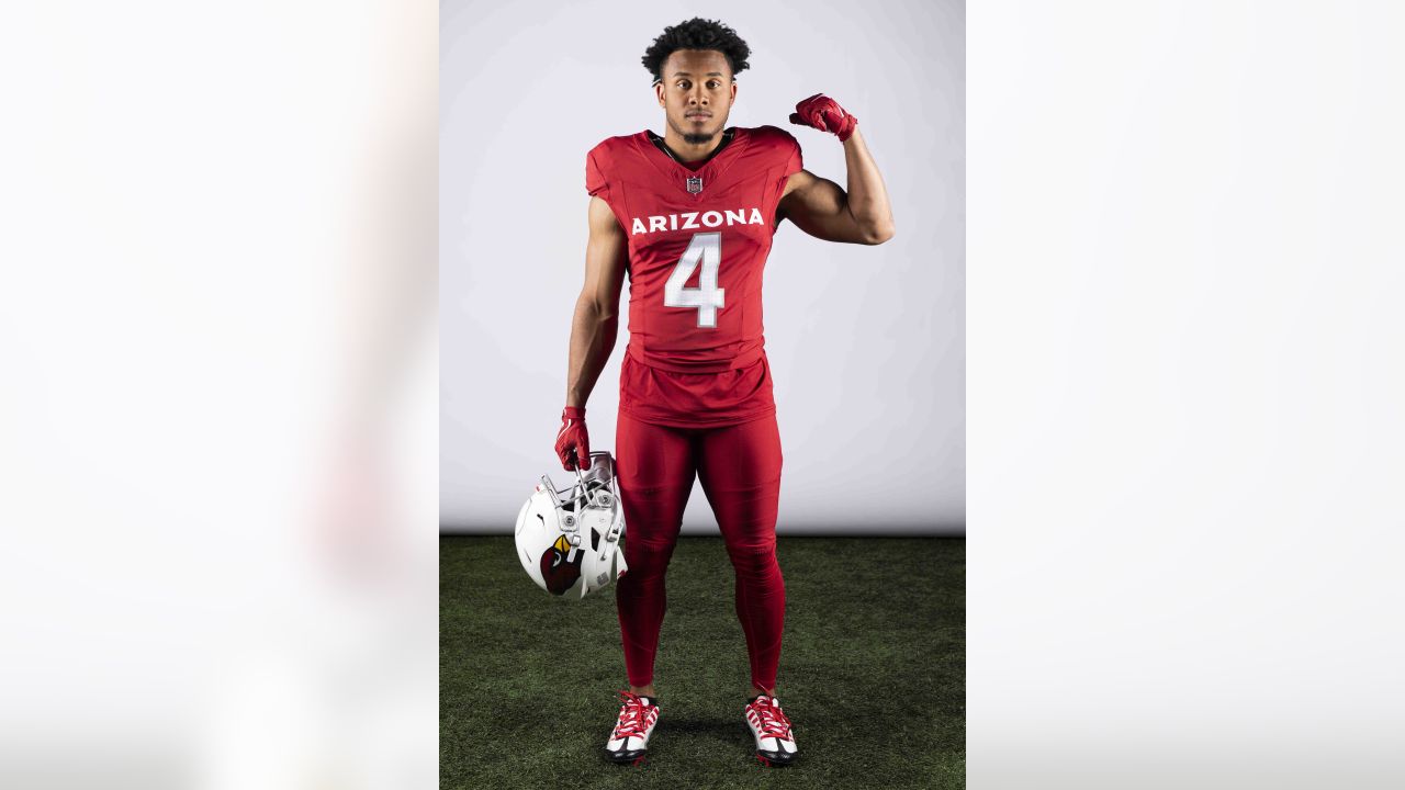 Arizona Cardinals linebacker Zaven Collins showcases the NFL football  teams' new uniforms for the 2023 season, Thursday, April 20, 2023, in  Phoenix. (AP Photo/Matt York Stock Photo - Alamy