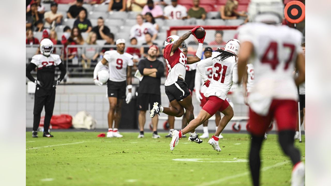 Arizona Cardinals wide receiver Greg Dortch makes a catch during NFL  football training camp Thursday, July 27, 2023, in Glendale, Ariz. (AP  Photo/Ross D. Franklin Stock Photo - Alamy