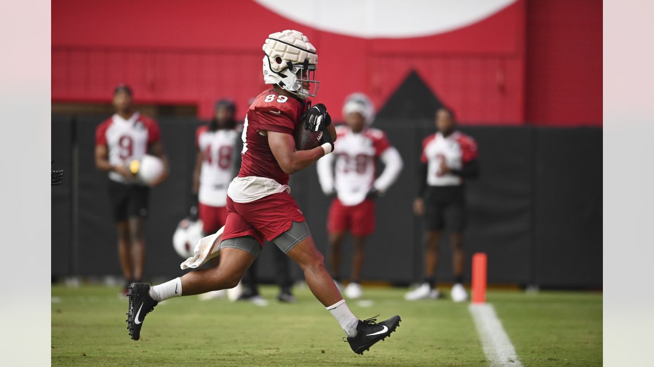 Arizona Cardinals quarterback Colt McCoy throws the ball during an NFL  football training camp practice at State Farm Stadium Thursday, July 27,  2023, in Glendale, Ariz. (AP Photo/Ross D. Franklin Stock Photo 