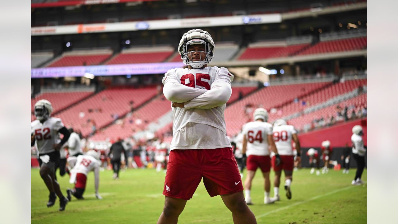 Arizona Cardinals tight end Trey McBride goes in motion during the first  half of an NFL preseason football game against the Kansas City Chiefs  Saturday, Aug. 19, 2023, in Glendale, Ariz. The