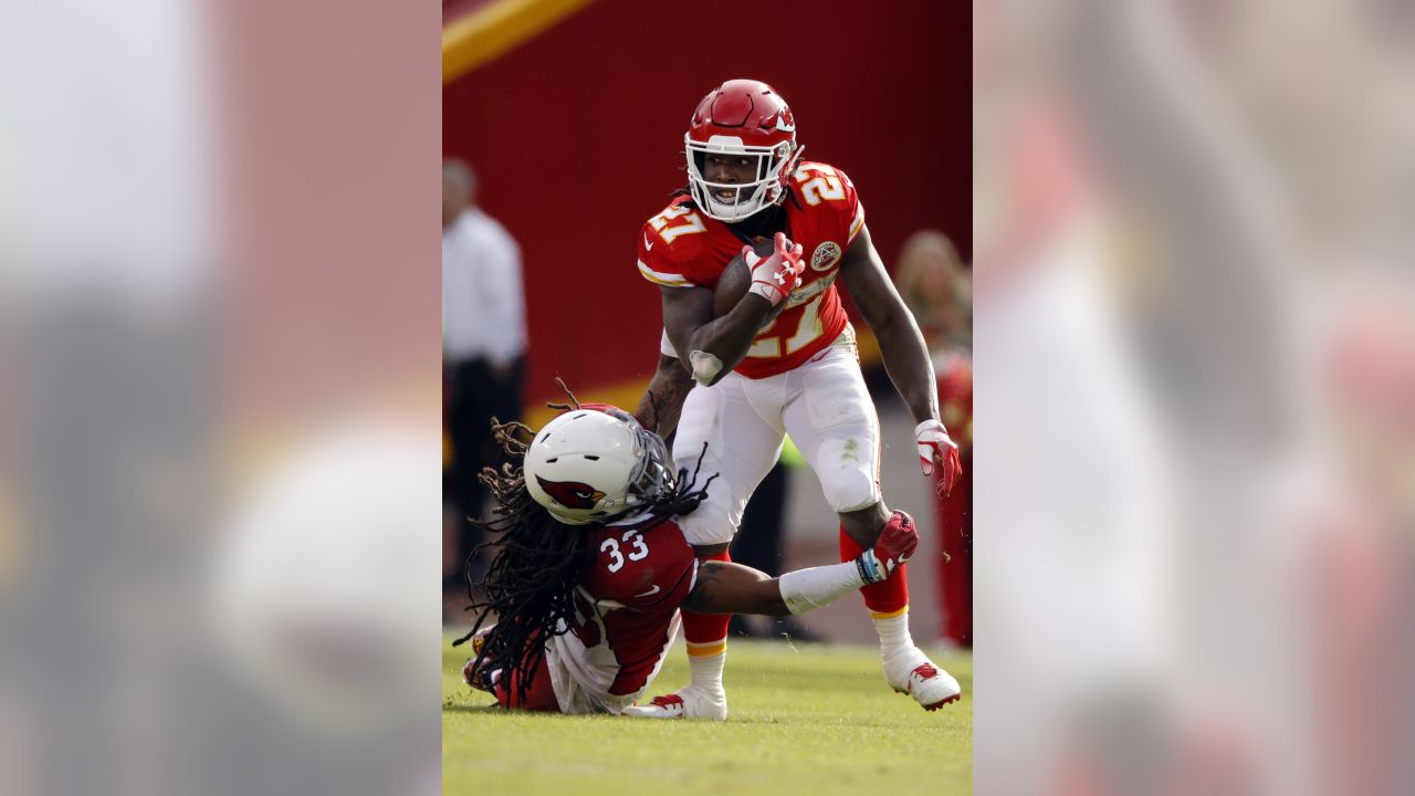 Arizona Cardinals defensive back Tre Boston (33) and defensive