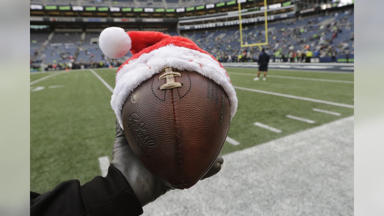 Seattle Seahawks NFL High End Santa Hat