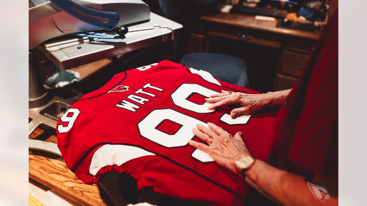 First Look: J.J. Watt's No. 99 Cardinals Jersey