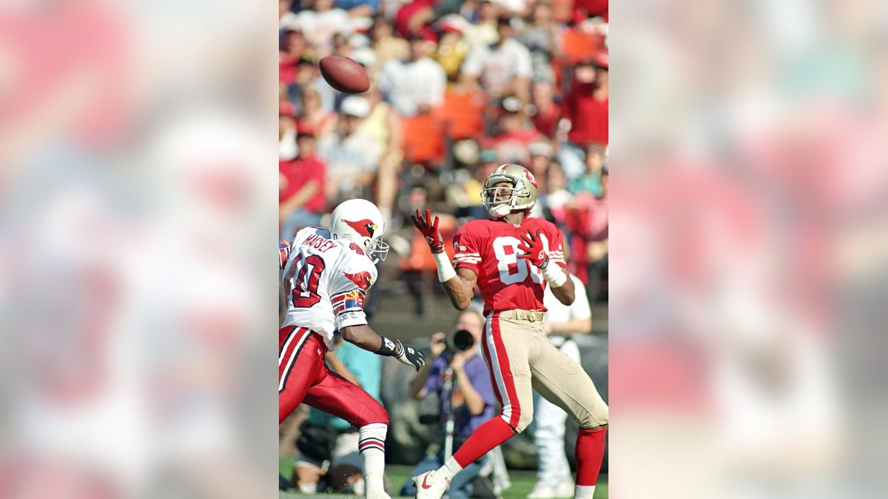 San Francisco 49ers WR Michael Crabtree (15) gains 19 yards on an Alex  Smith pass in the second quarter against the St. Louis Rams at Candlestick  Park in San Francisco on November