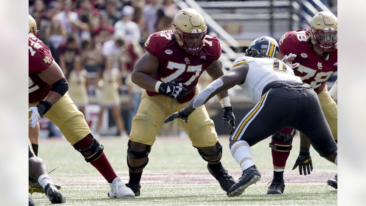 OL Zion Johnson (Boston College) NFL Combine Press Conference