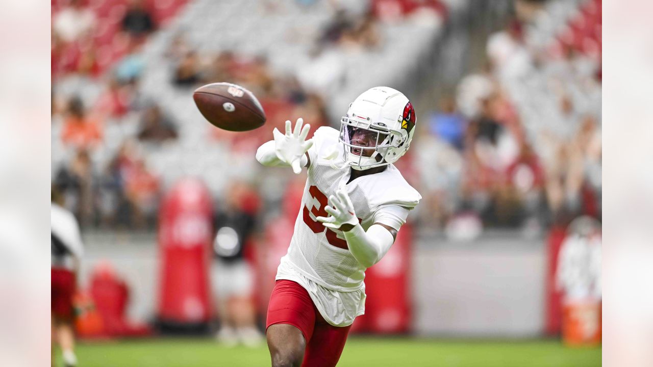 Arizona Cardinals wide receiver Greg Dortch makes a catch during NFL  football training camp Thursday, July 27, 2023, in Glendale, Ariz. (AP  Photo/Ross D. Franklin Stock Photo - Alamy