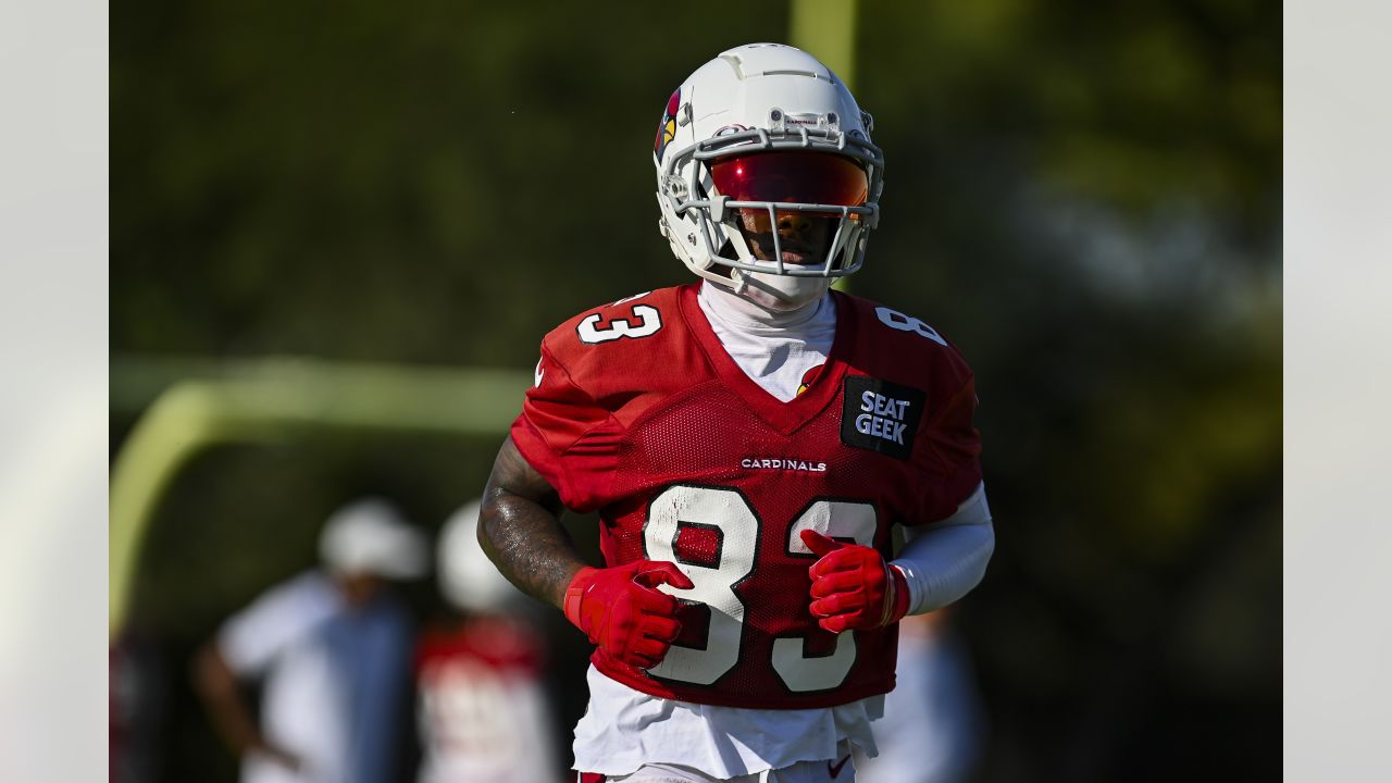 Arizona Cardinals wide receiver Greg Dortch (83) is tackled by