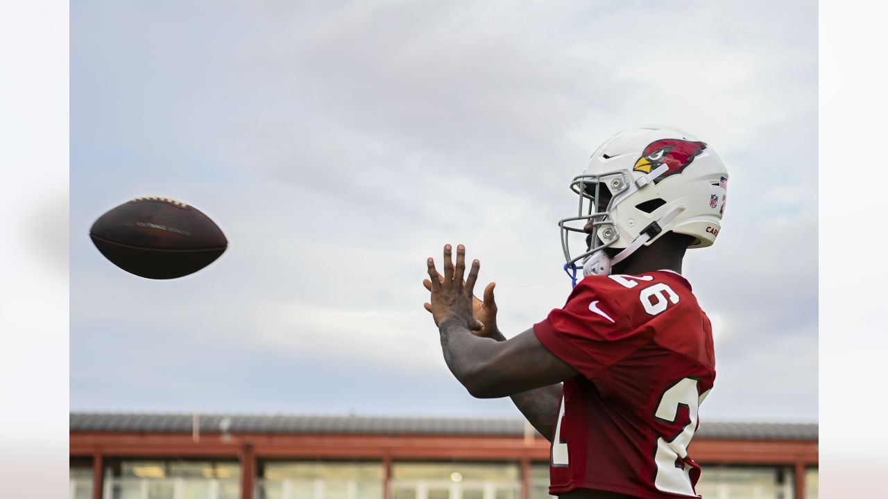 TEMPE, AZ - JUNE 02: Arizona Cardinals safety Deionte Thompson (22) looks  on during the Arizona Card