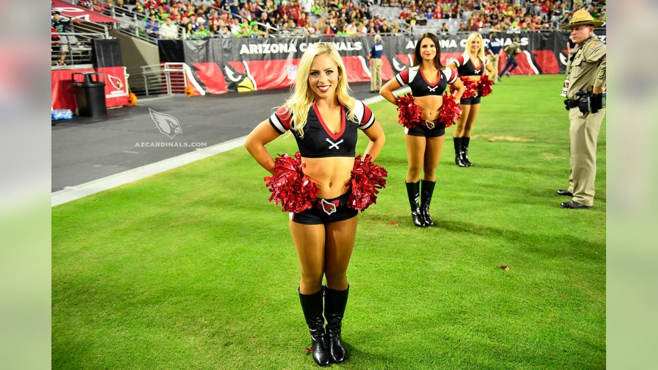 Cardinals Cheerleaders In Color Rush Uniforms