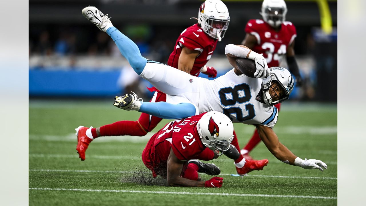 Arizona Cardinals running back Darrel Williams (24) runs with the ball  during an NFL football game against the Carolina Panthers, Sunday, Oct. 2,  2022, in Charlotte, N.C. (AP Photo/Brian Westerholt Stock Photo - Alamy