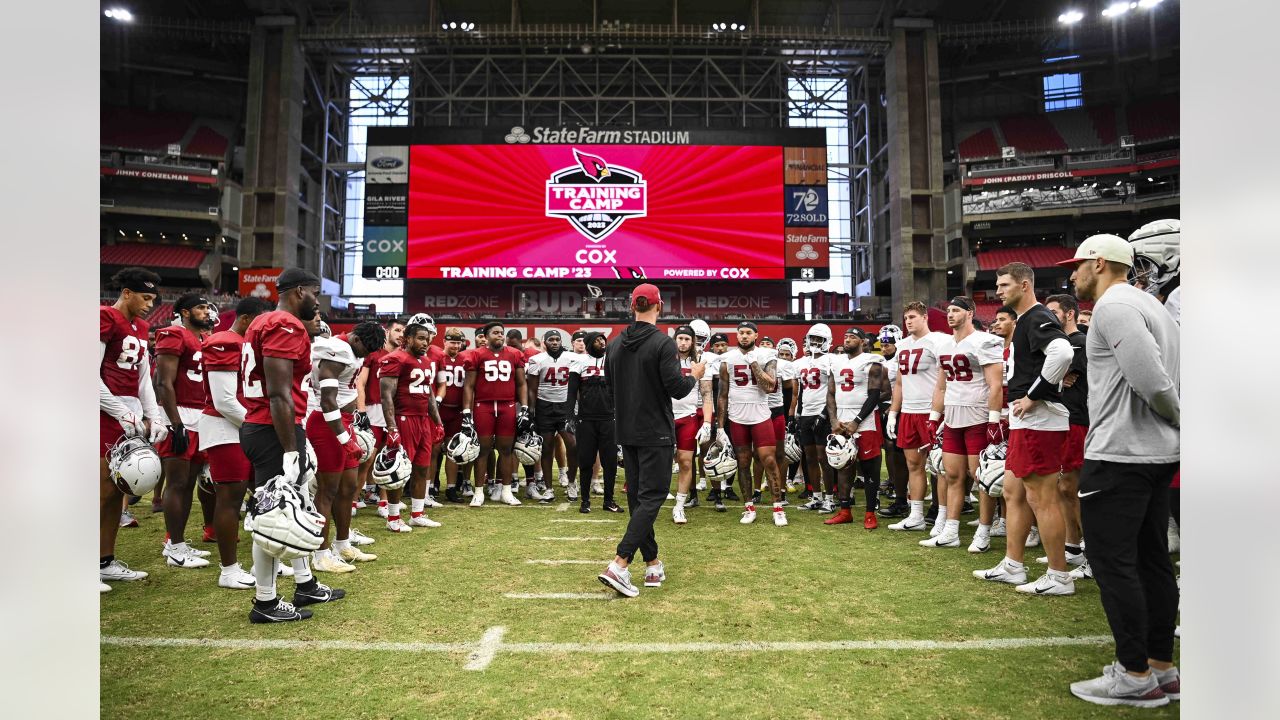 Arizona Cardinals running back Darrel Williams makes a catch as he takes  part in drills during the NFL football team's training camp at State Farm  Stadium, Thursday, July 28, 2022, in Glendale