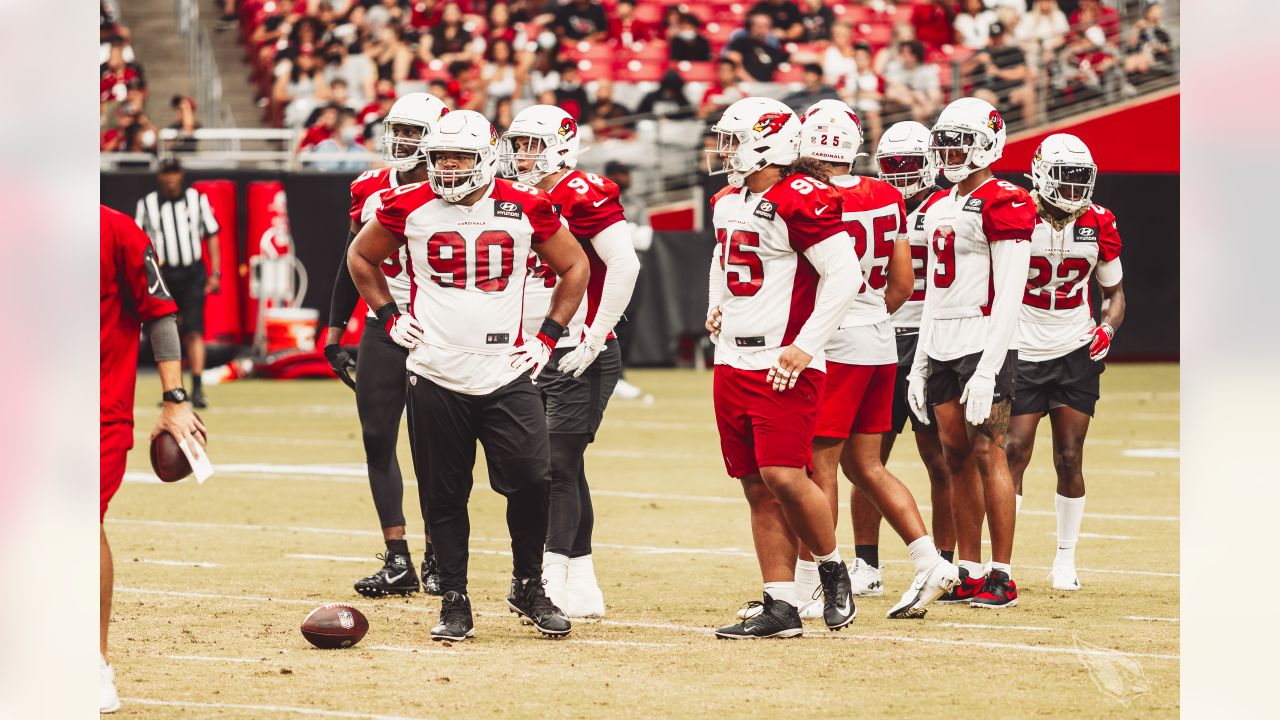 After drama-filled offseason, Cardinals linebacker Jordan Hicks works with  a smile while rookie Zaven Collins struggles