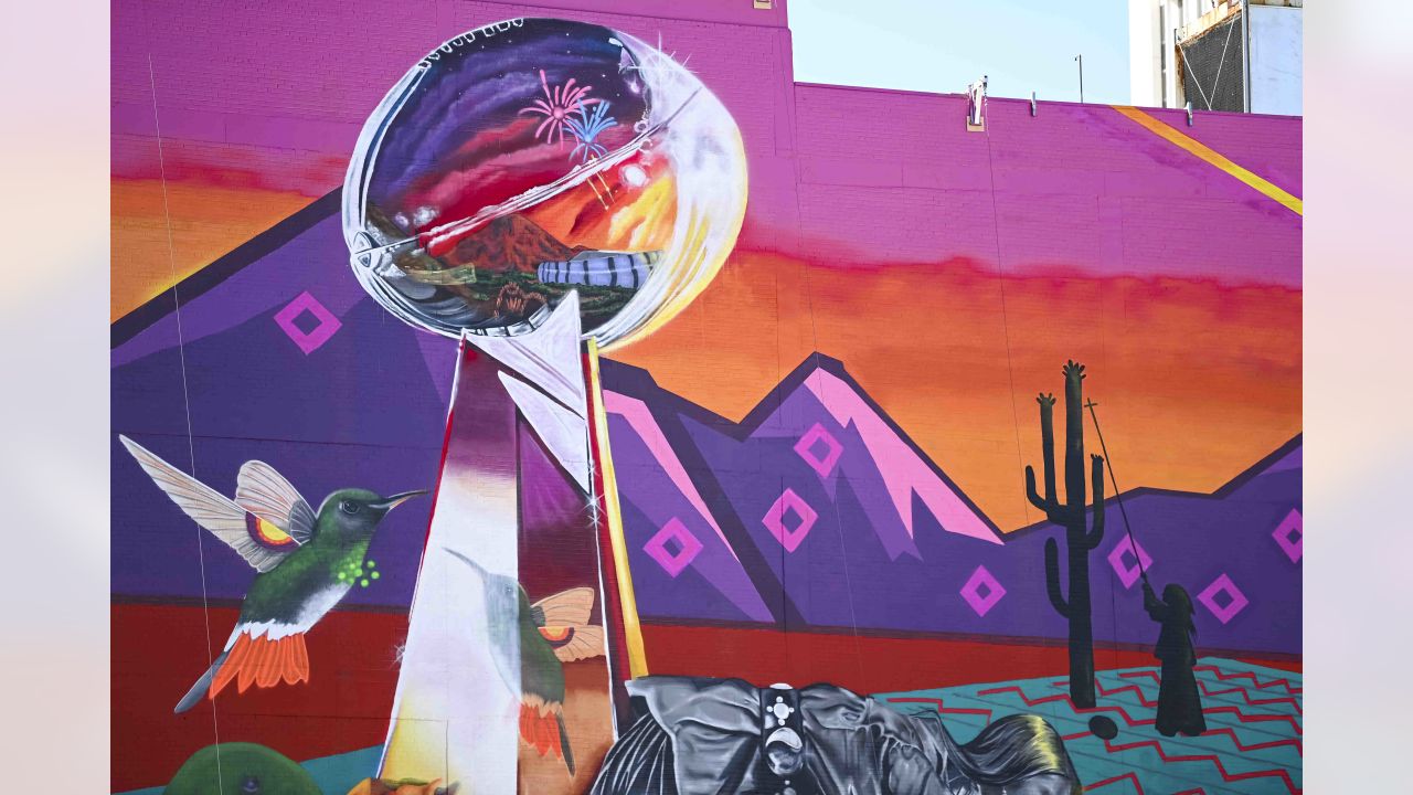 Phoenix artist paints Super Bowl LVII tickets