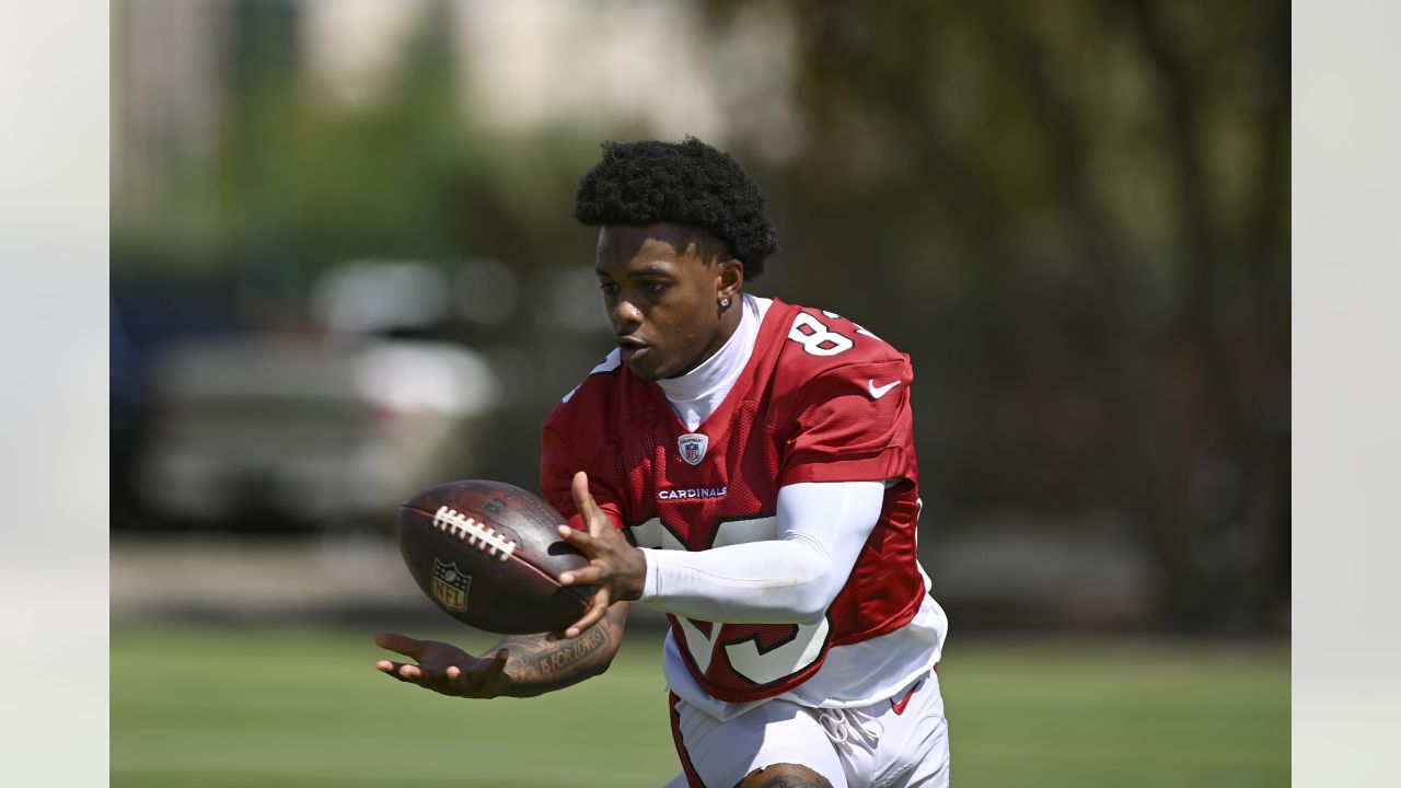 Arizona Cardinals running back James Conner (6) warms up before an NFL  football game against the New York Giants, Sunday, Sept. 17, 2023, in  Glendale, Ariz. (AP Photo/Ross D. Franklin Stock Photo - Alamy