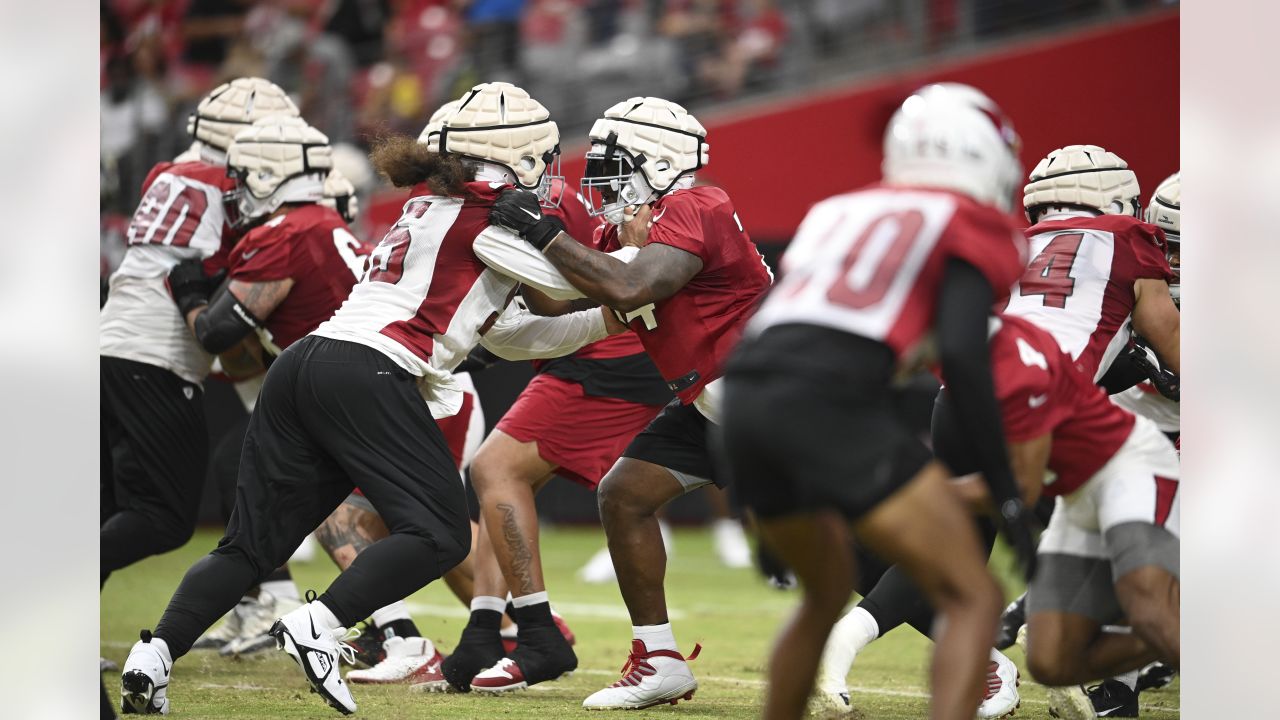 Arizona Cardinals running back Darrel Williams makes a catch as he takes  part in drills during the NFL football team's training camp at State Farm  Stadium, Thursday, July 28, 2022, in Glendale