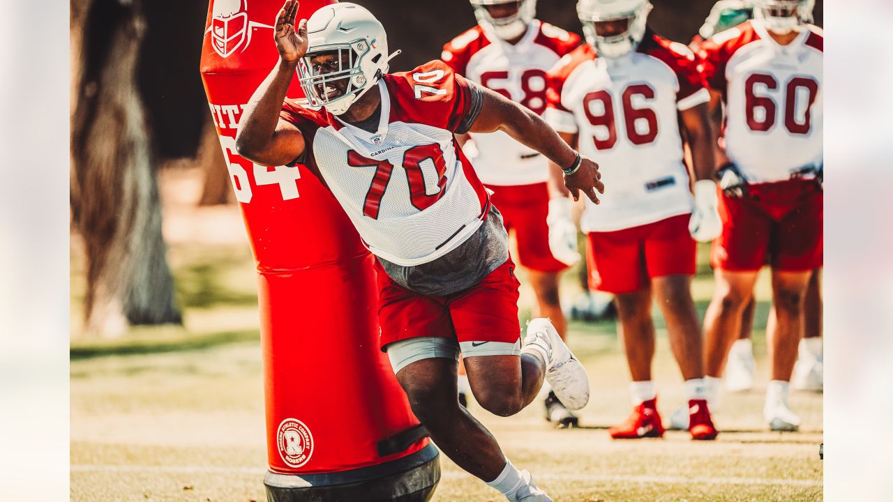 Arizona Cardinals running back Keaontay Ingram morphs into a human joystick  on his slippery 24-yard catch-and-run