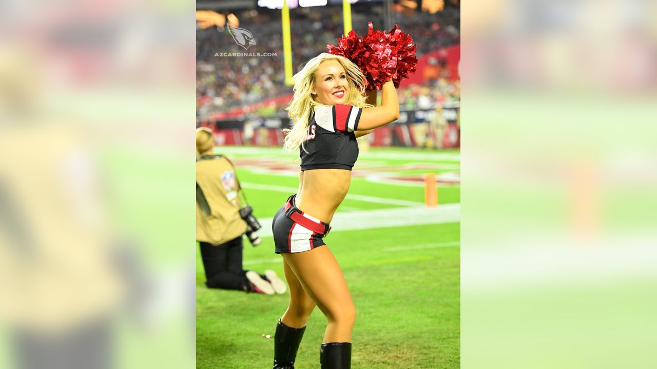 Cardinals Cheerleaders In Color Rush Uniforms