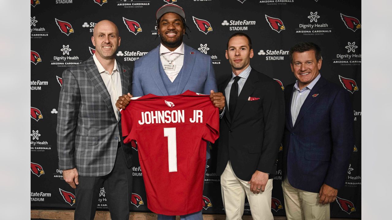 Arizona Cardinals Paris Johnson Red Jersey