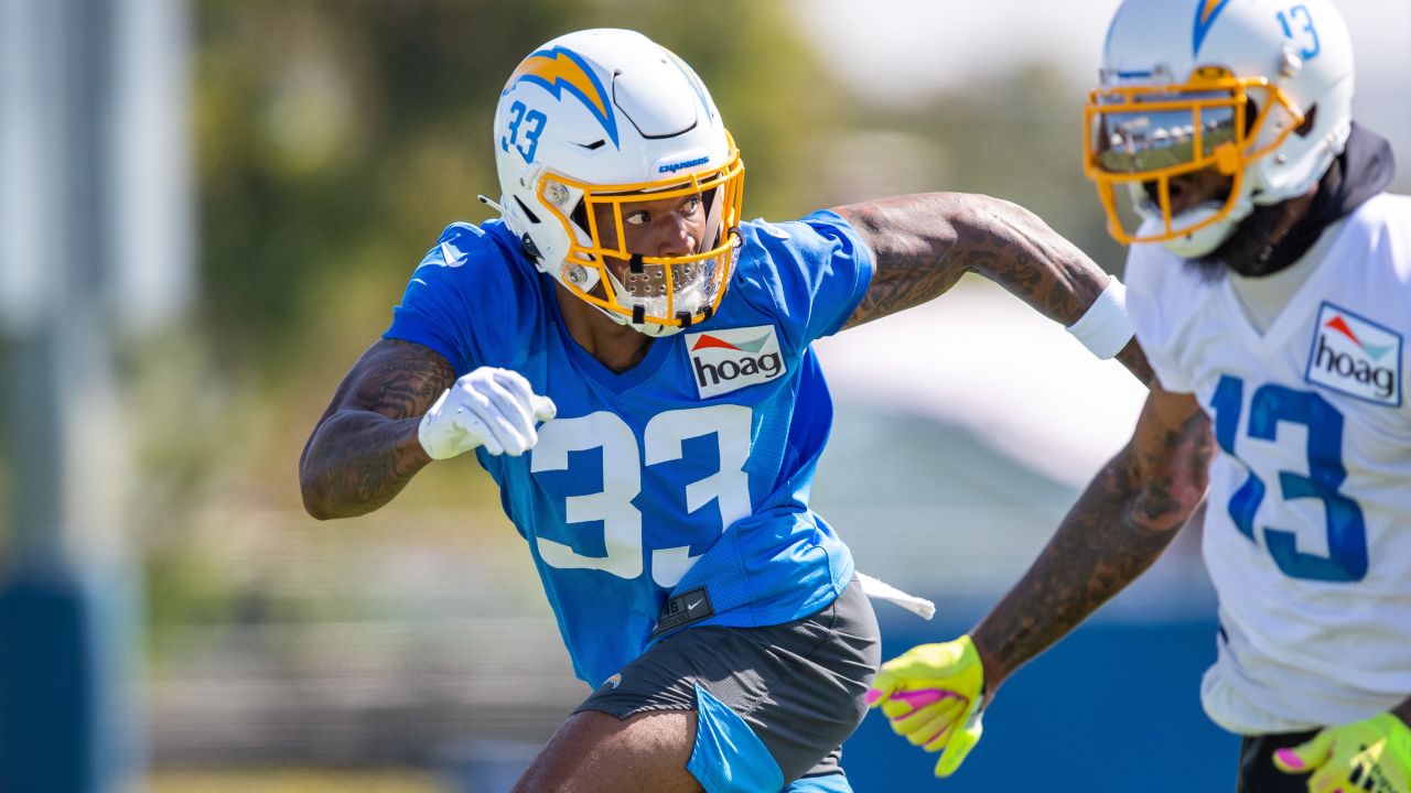 NFL players Derwin James Jr. of the Los Angeles Chargers and Stefon News  Photo - Getty Images