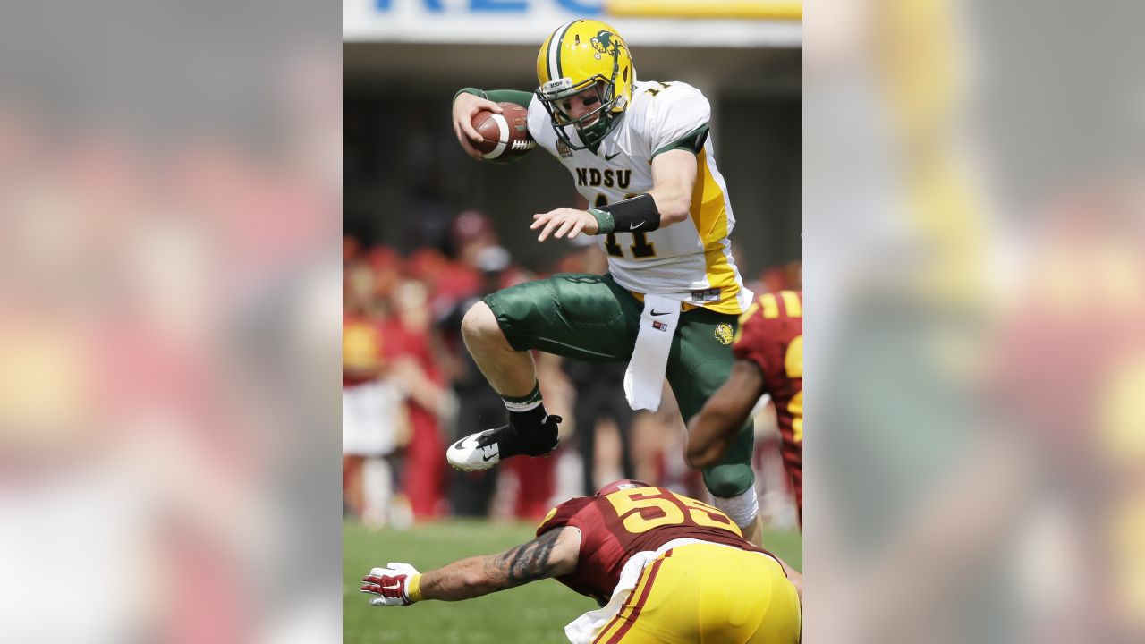 North Dakota State's Carson Wentz in Action