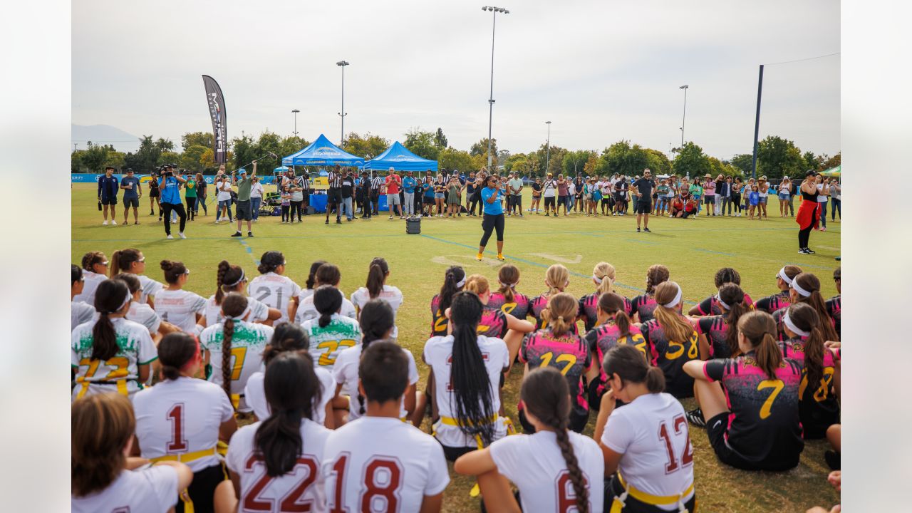 Chargers and SDUSD Host Skills Camp to Kick Off Inaugural Middle School Flag  League